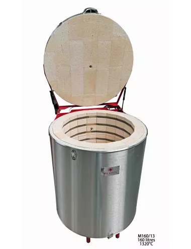 Four céramique M 160/13 inox – 164 L – 1320°C avec régulation Bentrup TC75