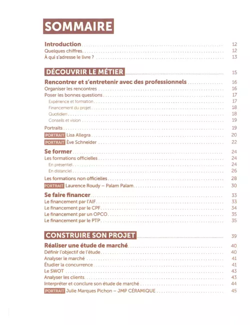 LIVRE PROFESSION CÉRAMISTE
