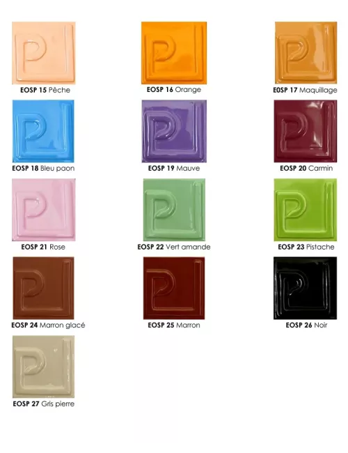 ÉMAIL FAÏENCE LIQUIDE OPAQUE SS PLB BRILLANT MARRON 1KG EOSP25LL